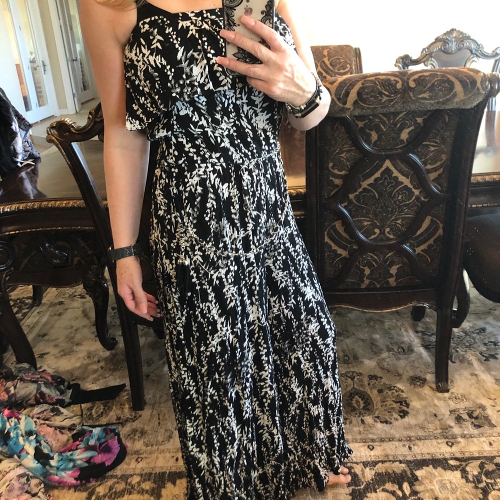 Wide leg strapless coco bianco jumpsuit